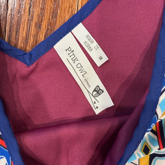 Pink Owl Multicolor Patterned Dress - Picture 7 of 7